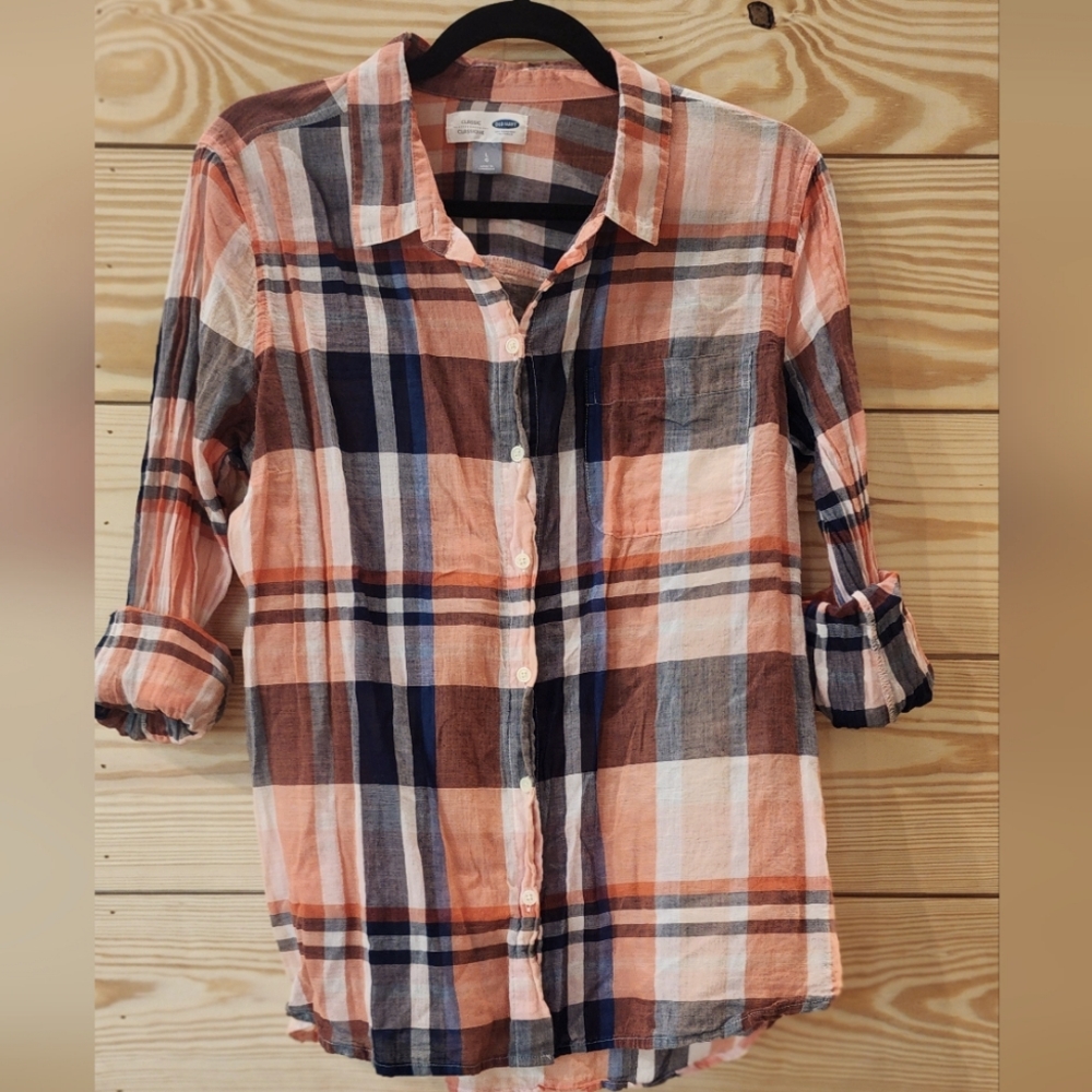 Summer plaid long sleeve
